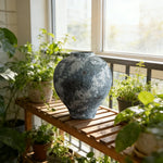 LIVARA Ceramic Vase Decor Display Artistic Design Matte Ceramic Moon-Shaped Handcrafted