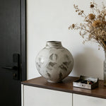 LIVARA Ceramic Vase Decor Display Artistic Design Matte Ceramic Round Belly Shape Handcrafted
