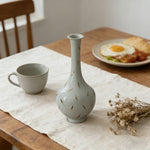 LIVARA Ceramic Vase Decor Display Artistic Design Matte Ceramic Long-Neck Shape Handcrafted