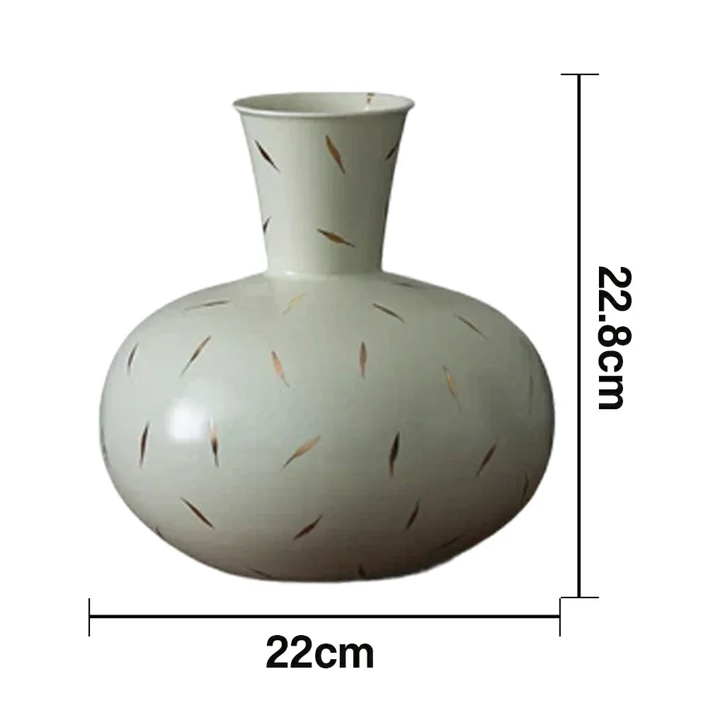 LIVARA Ceramic Vase Decor Display Artistic Design Matte Ceramic Pomegranate Vase Shape Handcrafted