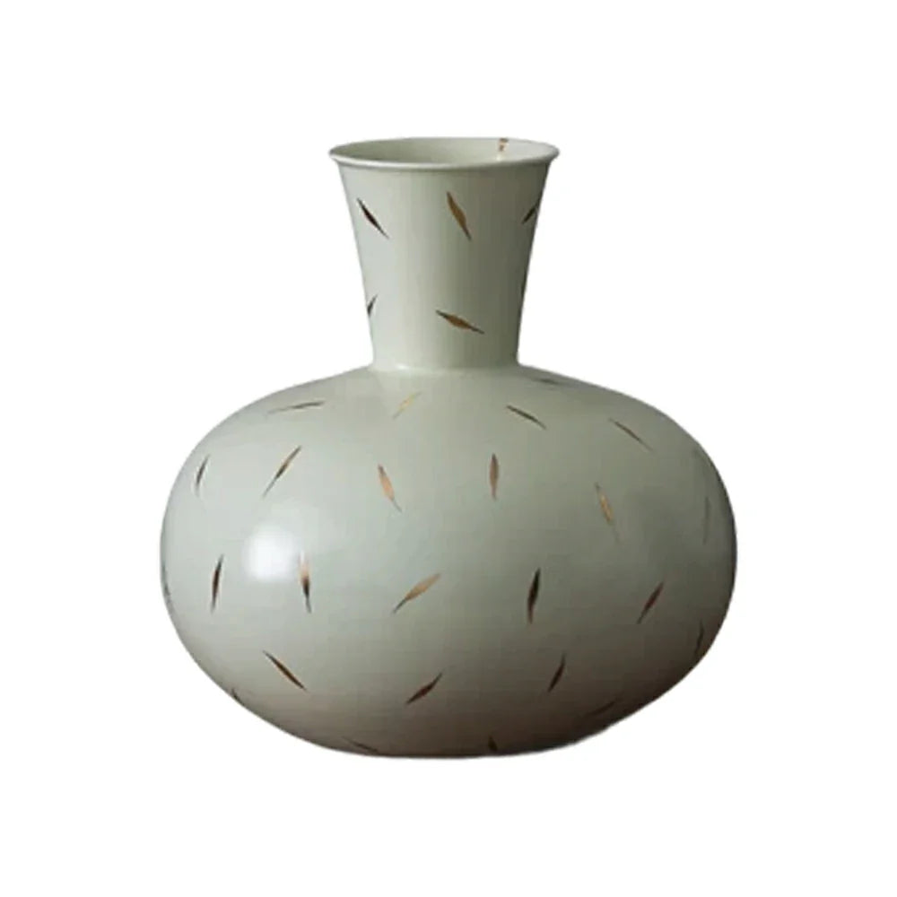 LIVARA Ceramic Vase Decor Display Artistic Design Matte Ceramic Pomegranate Vase Shape Handcrafted