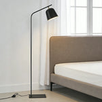 LIVARA 7/12W Floor Lamp Modern Design with Stable Base, Adjustable Head Metal Shade, 3 Lighting Modes - Black