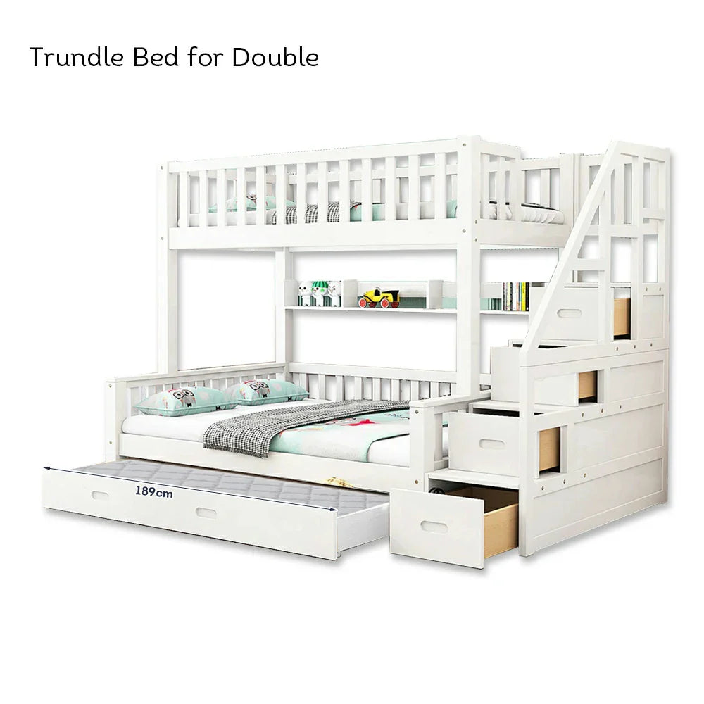 Trundle Only! Space-Saving for Bunk LIVARA SF01 Frame Trundle Bed Bed