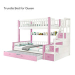 Trundle Only! Space-Saving for Bunk LIVARA SF01 Frame Trundle Bed Bed
