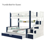 Trundle Only! Space-Saving for Bunk LIVARA SF01 Frame Trundle Bed Bed