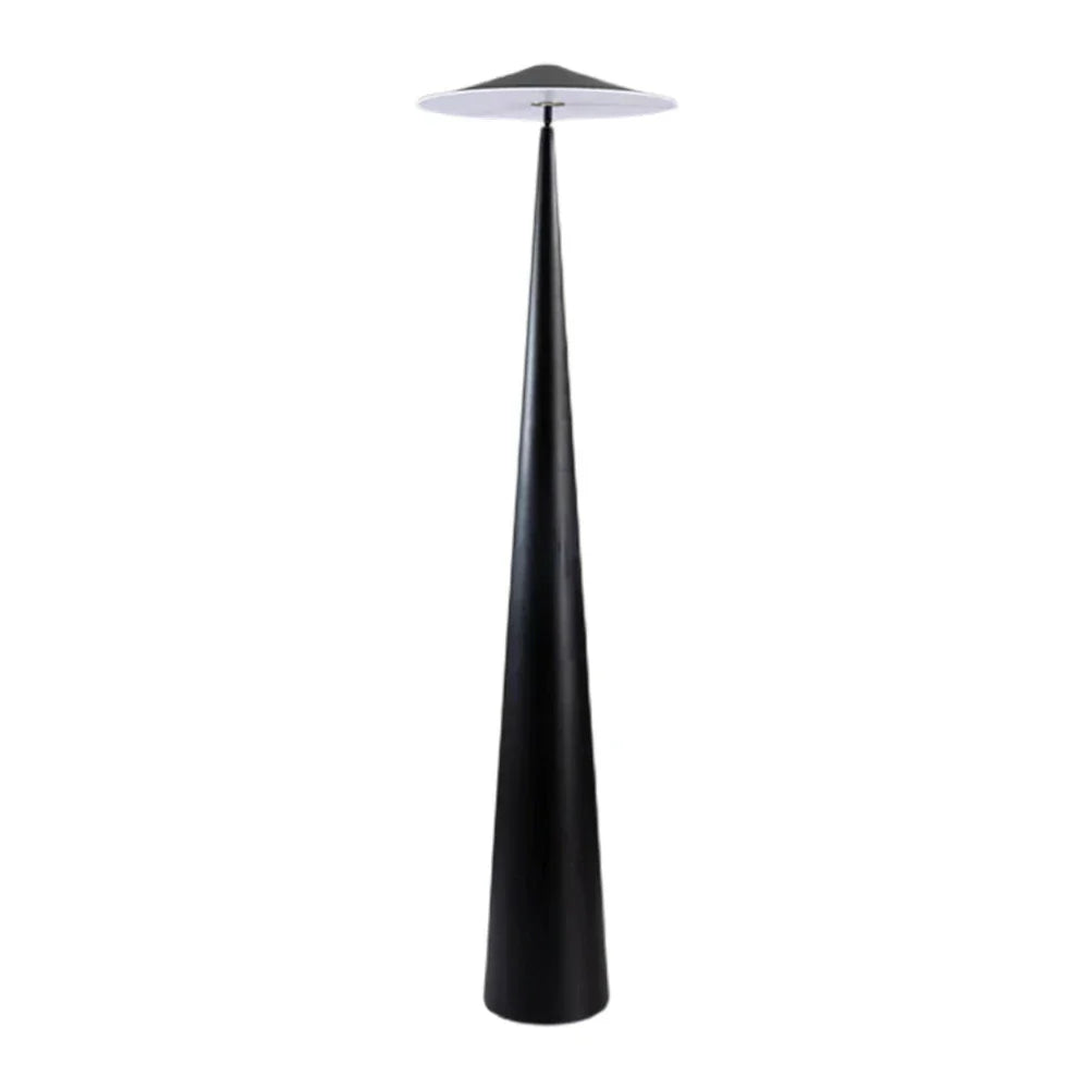 LIVARA Floor Lamp - 3-Colour Lighting, Rotatable Head, Floating Disc Design, Iron & Aluminium Body