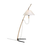 LIVARA Floor Lamp - Soft Ambient Lighting, Sculptural Tree-Inspired Design, Linen Shade, Metal & Ash Wood Base - Wood