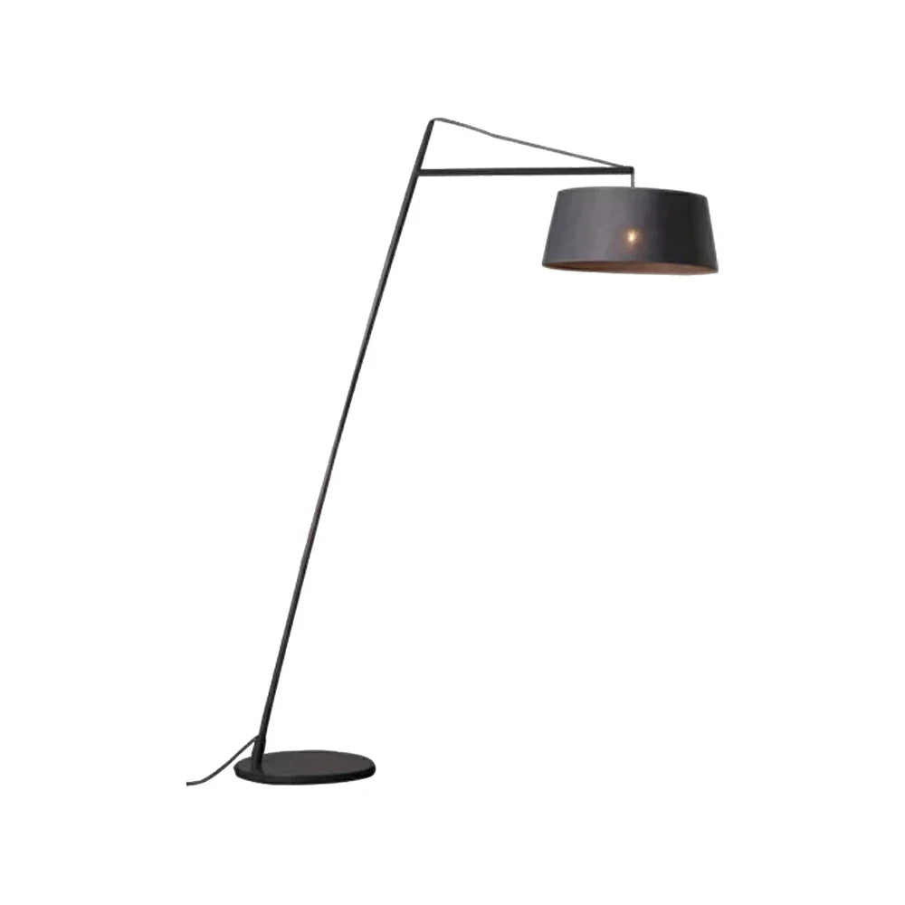 LIVARA Floor Lamp - Soft Ambient Lighting, Multi-Scene Use, Fabric Shade, Black Metal Frame with Stable Base