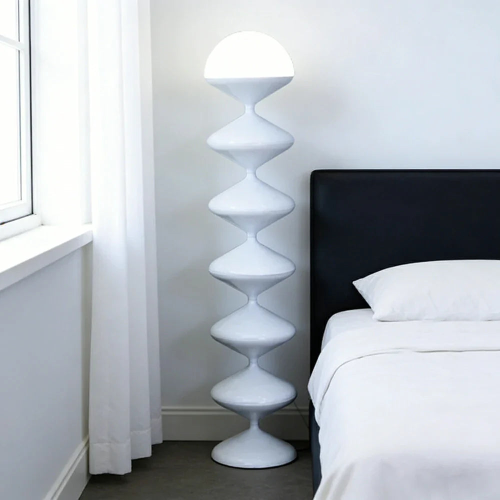 LIVARA Floor Lamp - Soft Ambient Lighting, Modern Style, Premium Finish, White Metal Body with Stable Base