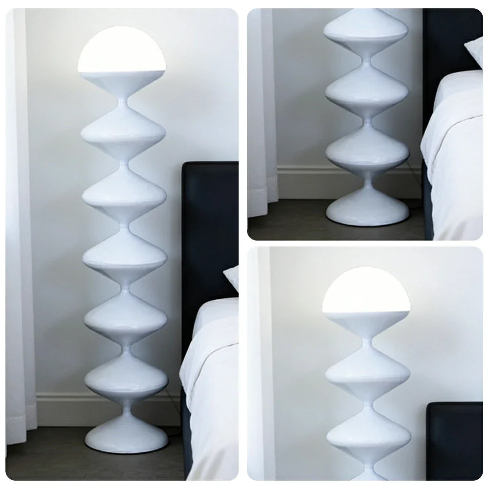 LIVARA Floor Lamp - Soft Ambient Lighting, Modern Style, Premium Finish, White Metal Body with Stable Base