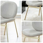 LIVARA Chair - Curved Backrest, High-Resilience Foam, Stainless Steel Frame, Durable & Stable Design - White