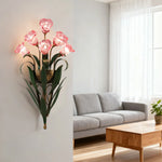 LIVARA 32/36cm Wall Light Electroplated Iron Frame G4 Bulb Elegant Design for Bedrooms, Living Rooms, and Dining Areas - Stylish & Durable - Pink