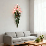 LIVARA 32/36cm Wall Light Electroplated Iron Frame G4 Bulb Elegant Design for Bedrooms, Living Rooms, and Dining Areas - Stylish & Durable - Pink