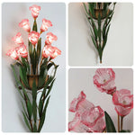 LIVARA 32/36cm Wall Light Electroplated Iron Frame G4 Bulb Elegant Design for Bedrooms, Living Rooms, and Dining Areas - Stylish & Durable - Pink