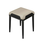 LIVARA Dining Comfort Thickened Design Solid High-Resilience Cat Ergonomic Leather, - Beige - Cushion, Steel Chair Frame, Claw Carbon Black