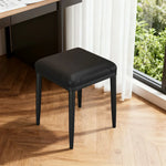 LIVARA Dining Ergonomic - Chair - Cushion, Comfort Carbon Thickened Solid Steel Leather, Claw High-Resilience Cat Design Frame, Black