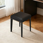 LIVARA Dining Ergonomic - Chair - Cushion, Comfort Carbon Thickened Solid Steel Leather, Claw High-Resilience Cat Design Frame, Black