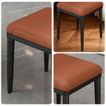 LIVARA Dining Thickened - Ergonomic Chair Cat Frame, Design Carbon Cushion, Claw Comfort High-Resilience Light - Steel Leather, Solid Brown