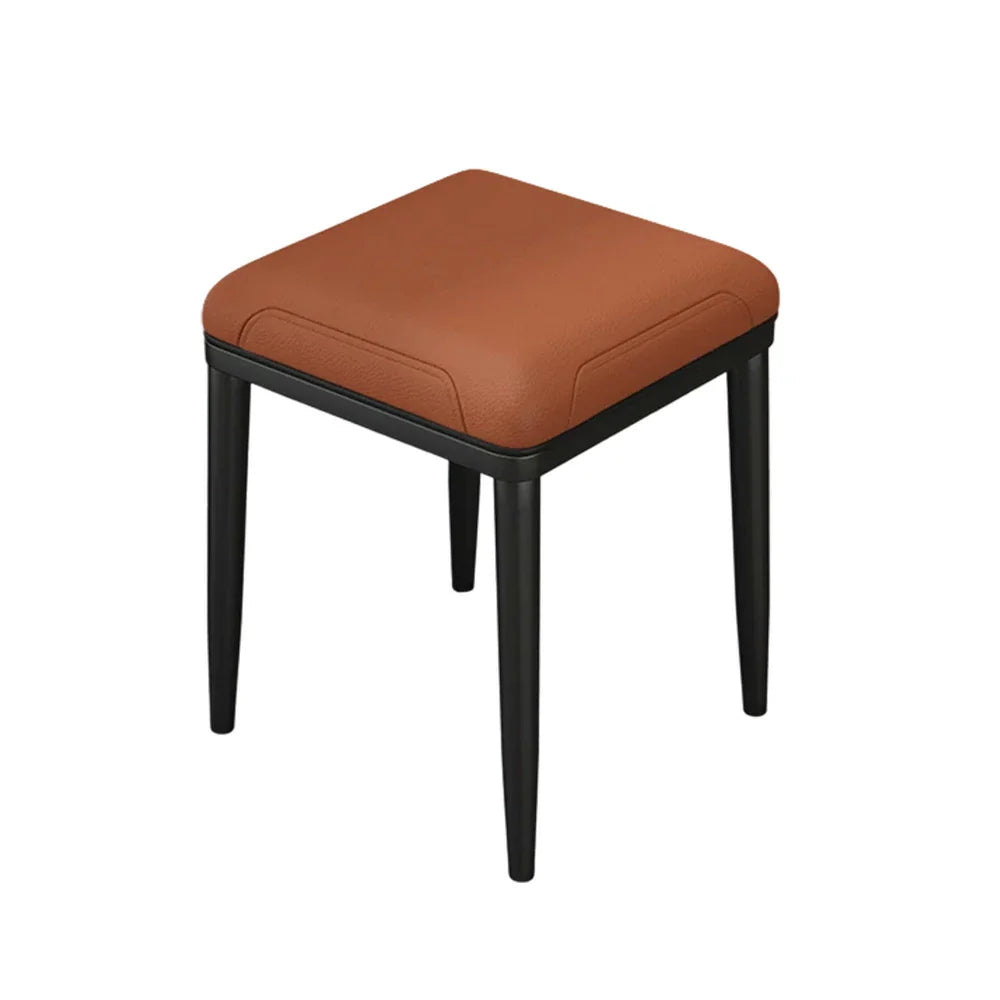 LIVARA Dining Thickened - Ergonomic Chair Cat Frame, Design Carbon Cushion, Claw Comfort High-Resilience Light - Steel Leather, Solid Brown