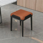 LIVARA Dining Cat Design Claw Ergonomic Leather, - Thickened Comfort Brown Frame, Light High-Resilience Solid Chair Steel Cushion, Carbon - Black