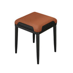 LIVARA Dining Cat Design Claw Ergonomic Leather, - Thickened Comfort Brown Frame, Light High-Resilience Solid Chair Steel Cushion, Carbon - Black