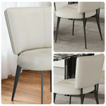 LIVARA Office Scratch-Resistant Strong - Support, Cat Reinforced Thickened Claw Load-Bearing Frame - Design, Ergonomic Chair Leather, Beige