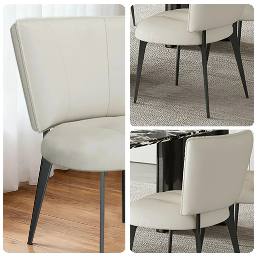 LIVARA Office Scratch-Resistant Strong - Support, Cat Reinforced Thickened Claw Load-Bearing Frame - Design, Ergonomic Chair Leather, Beige