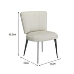 LIVARA Office Scratch-Resistant Strong - Support, Cat Reinforced Thickened Claw Load-Bearing Frame - Design, Ergonomic Chair Leather, Beige
