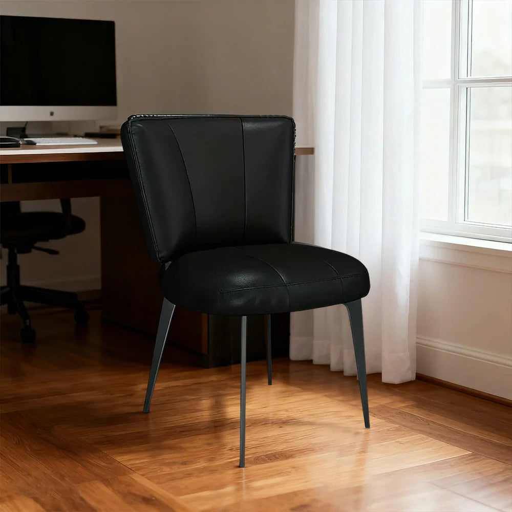 LIVARA Office - Load-Bearing Support, Scratch-Resistant Chair Ergonomic Thickened - Leather, Design, Claw Reinforced Strong Frame Cat Black