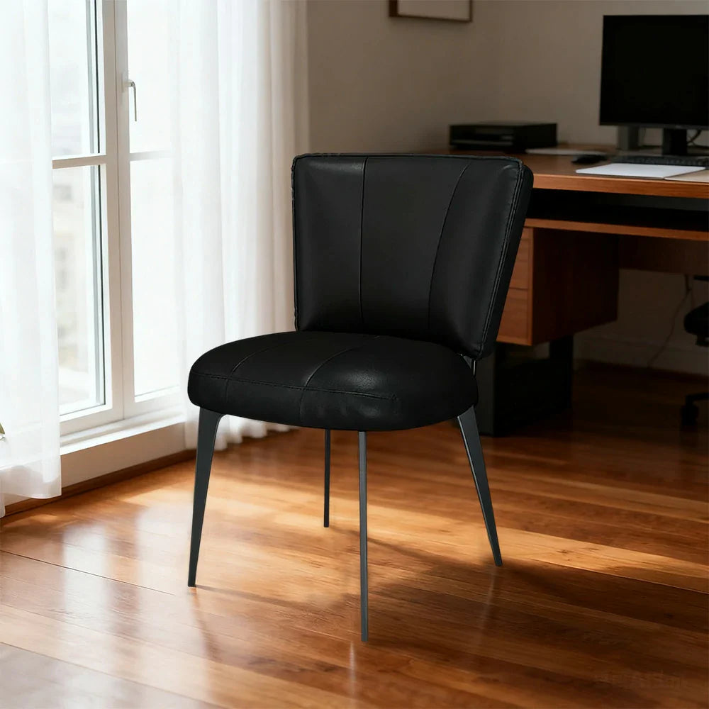 LIVARA Office - Load-Bearing Support, Scratch-Resistant Chair Ergonomic Thickened - Leather, Design, Claw Reinforced Strong Frame Cat Black