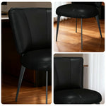 LIVARA Office - Load-Bearing Support, Scratch-Resistant Chair Ergonomic Thickened - Leather, Design, Claw Reinforced Strong Frame Cat Black