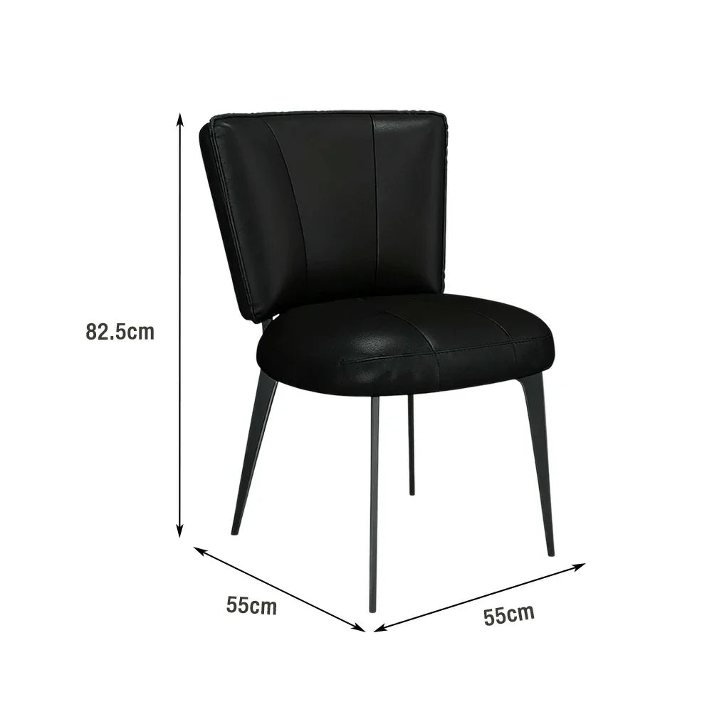 LIVARA Office - Load-Bearing Support, Scratch-Resistant Chair Ergonomic Thickened - Leather, Design, Claw Reinforced Strong Frame Cat Black