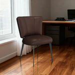 LIVARA Office Ergonomic Scratch-Resistant Chair Thickened Strong - Leather, Frame Support, Cat Load-Bearing Reinforced - Claw Design, Coffee