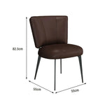LIVARA Office Ergonomic Scratch-Resistant Chair Thickened Strong - Leather, Frame Support, Cat Load-Bearing Reinforced - Claw Design, Coffee