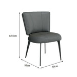 LIVARA Office Chair Leather, Thickened Reinforced Frame Claw Strong Design, Cat - Load-Bearing Scratch-Resistant Support, Ergonomic Grey