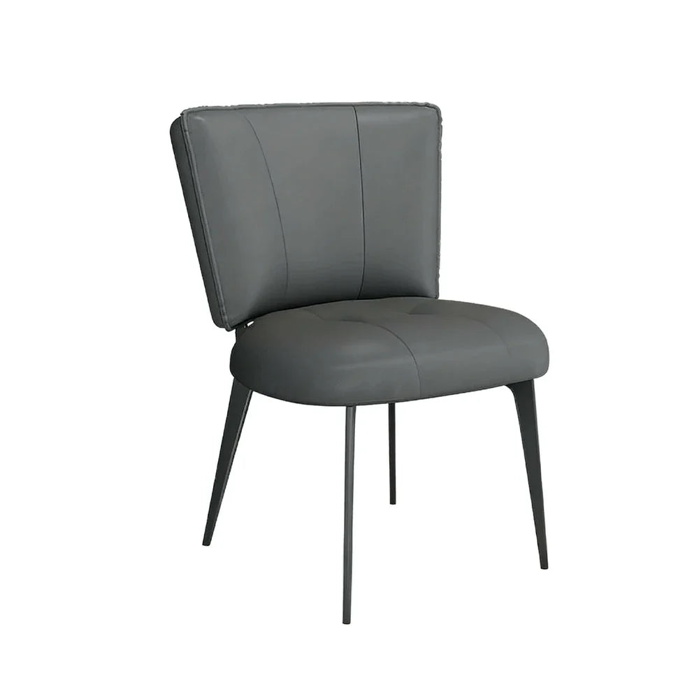 LIVARA Office Chair Leather, Thickened Reinforced Frame Claw Strong Design, Cat - Load-Bearing Scratch-Resistant Support, Ergonomic Grey