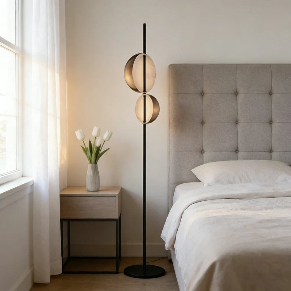 LIVARA XS-3 Floor Lamp Soft Ambient Lighting Iron Frame Stable Base for Modern Home Decor