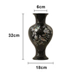 LIVARA Ceramic Vase Ornament Artistic Display Water-Propagation Ready Matte Ceramic Handcrafted Stone-Texture Design