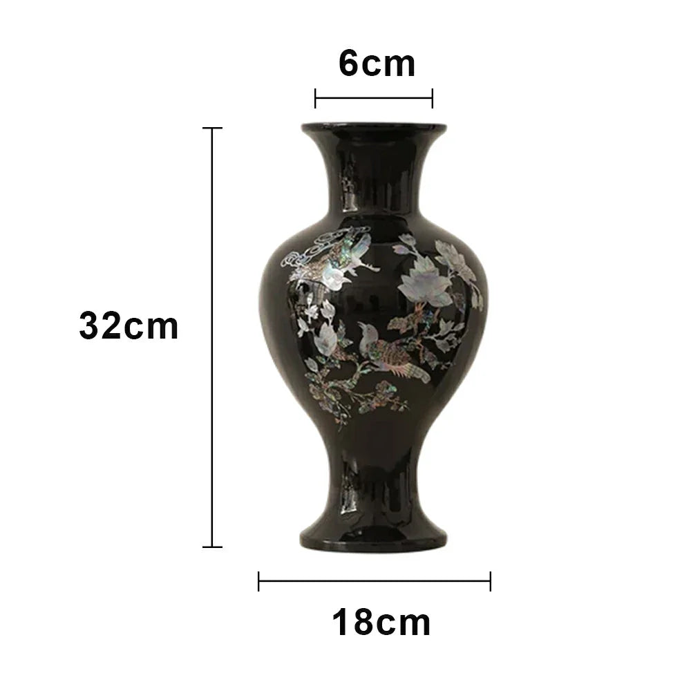 LIVARA Ceramic Vase Ornament Artistic Display Water-Propagation Ready Matte Ceramic Handcrafted Stone-Texture Design