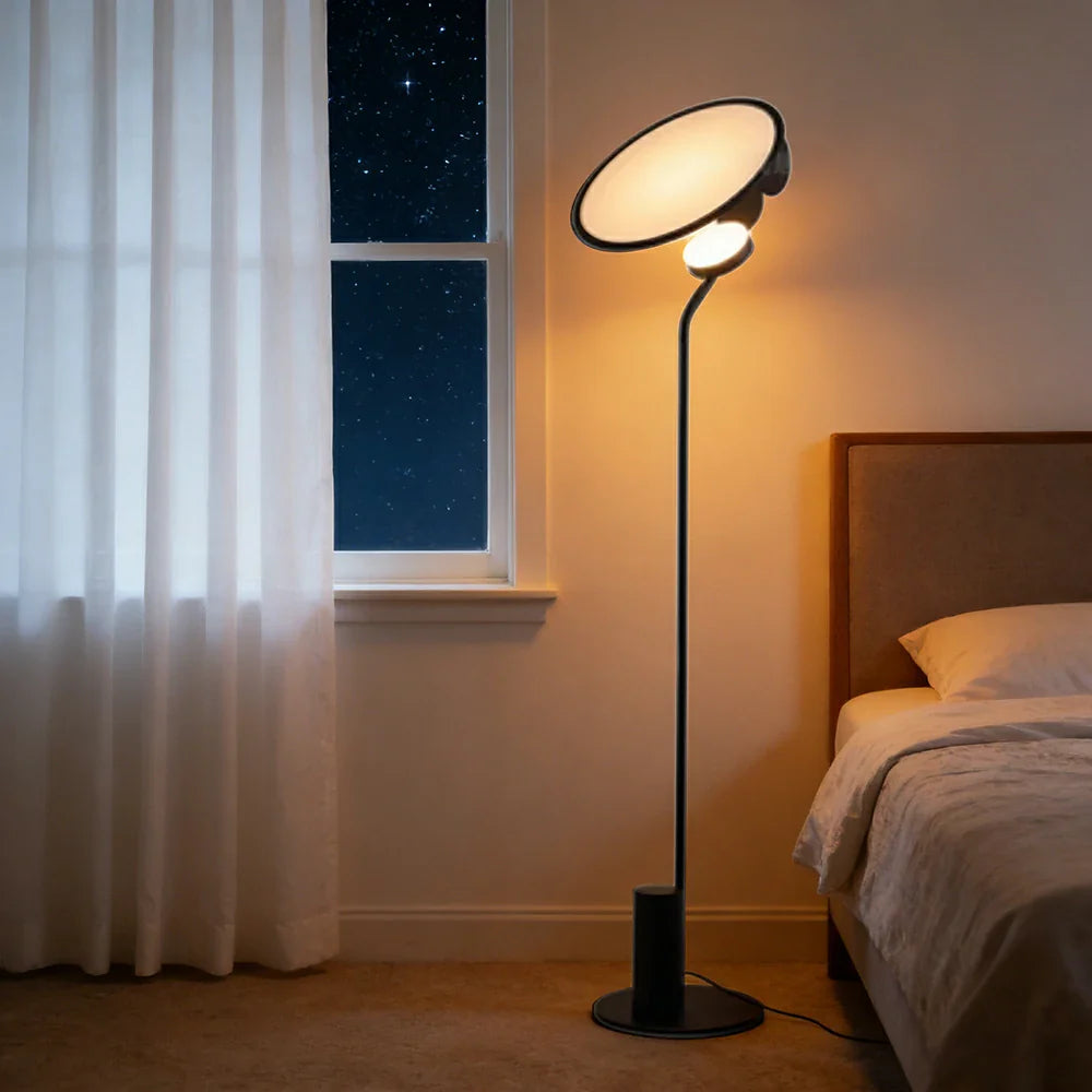 LIVARA XS-8 Floor Lamp Soft Ambient Lighting Iron Frame Stable Base for Modern Home Decor