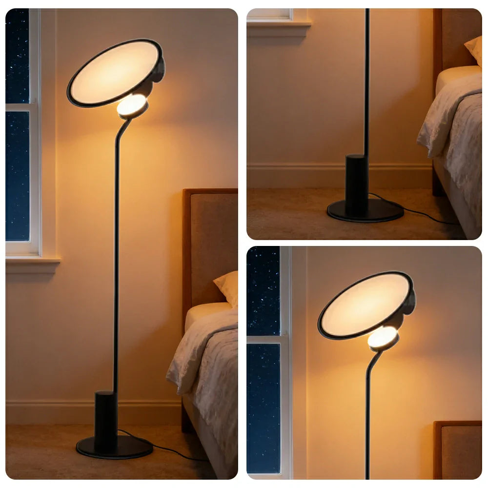 LIVARA XS-8 Floor Lamp Soft Ambient Lighting Iron Frame Stable Base for Modern Home Decor