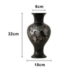 LIVARA Ceramic Vase Ornament Water-Propagation Ready Artistic Display Matte Ceramic Handcrafted Stone-Texture Design