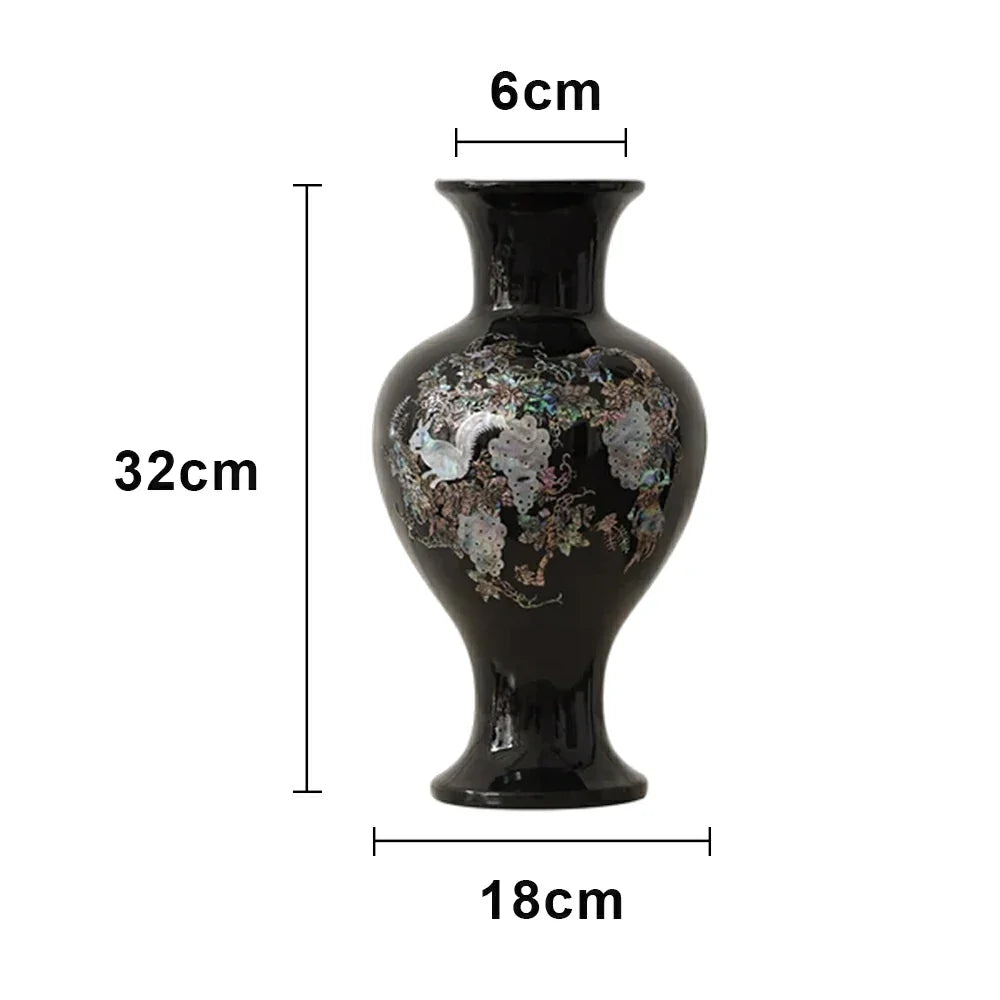 LIVARA Ceramic Vase Ornament Water-Propagation Ready Artistic Display Matte Ceramic Handcrafted Stone-Texture Design