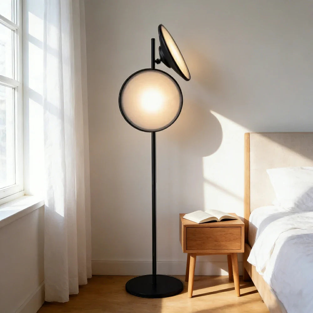 LIVARA XS-9 Floor Lamp Soft Ambient Lighting Iron Frame Stable Base for Modern Home Decor