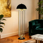 LIVARA Floor Lamp Modern Sculptural Design Durable Sturdy Metal Frame Stable Base Lighting with Warm Ambient Glow