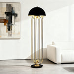 LIVARA Floor Lamp Modern Sculptural Design Durable Sturdy Metal Frame Stable Base Lighting with Warm Ambient Glow