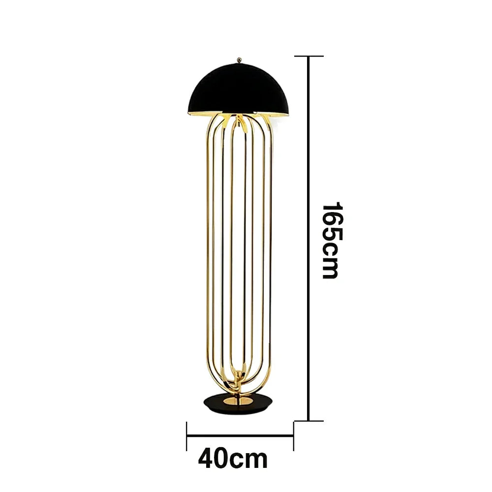 LIVARA Floor Lamp Modern Sculptural Design Durable Sturdy Metal Frame Stable Base Lighting with Warm Ambient Glow