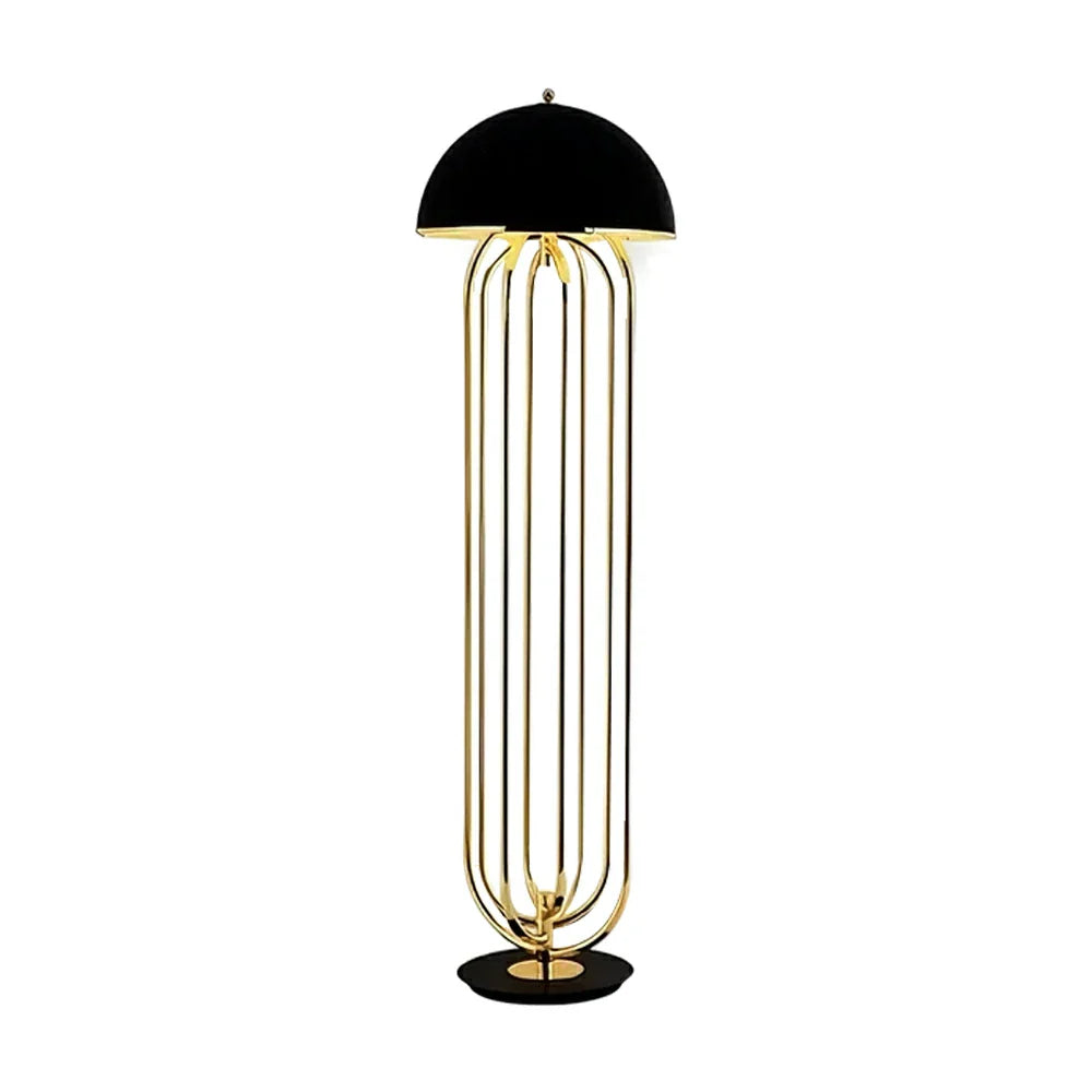 LIVARA Floor Lamp Modern Sculptural Design Durable Sturdy Metal Frame Stable Base Lighting with Warm Ambient Glow