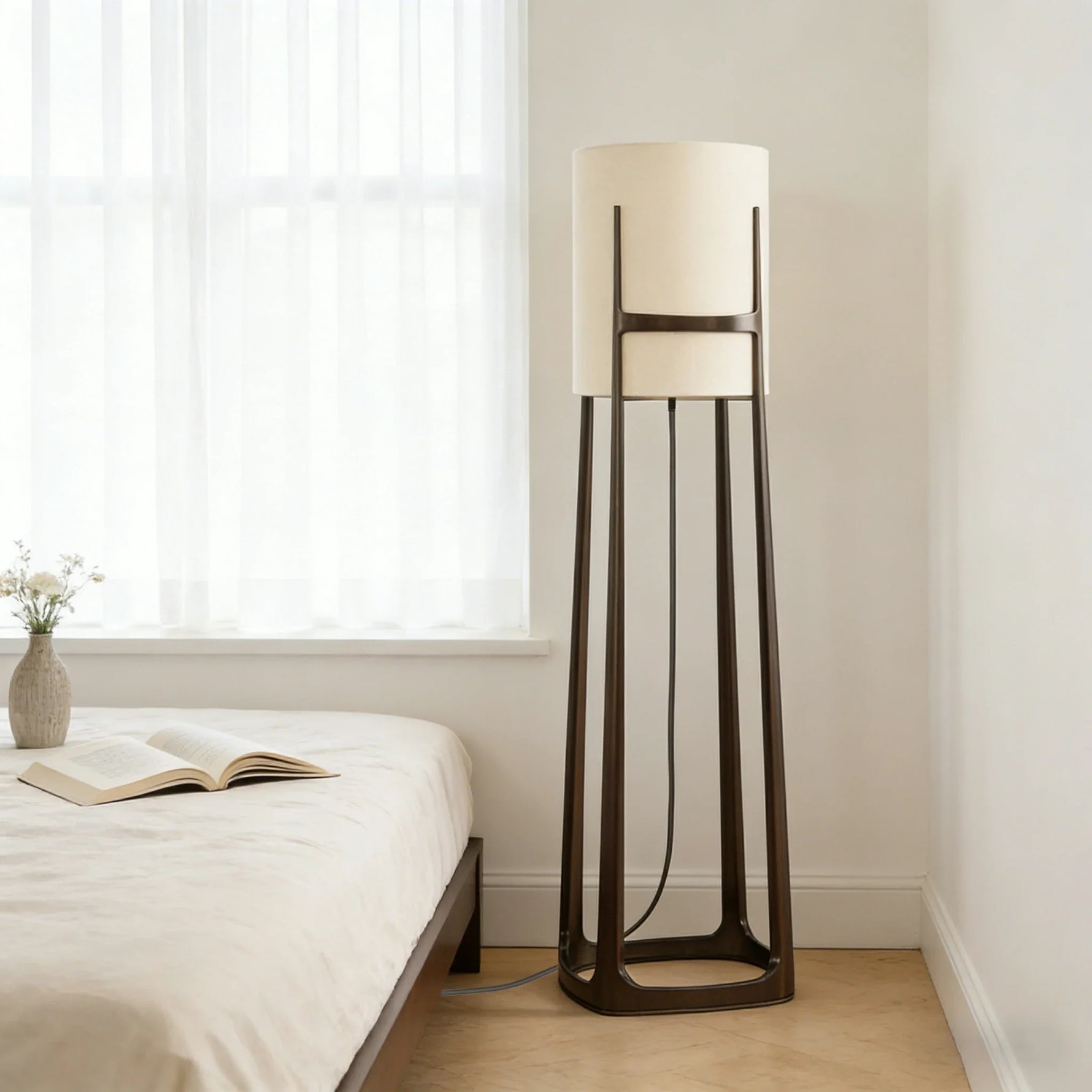 LIVARA XS-19 Floor Lamp Soft Ambient Lighting Iron Frame Stable Base for Modern Home Decor