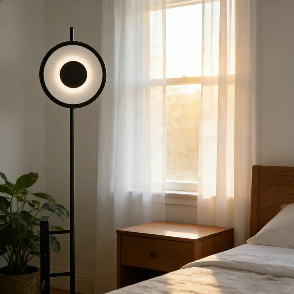 LIVARA XS-23 Floor Lamp Soft Ambient Lighting Iron Frame Stable Base for Modern Home Decor